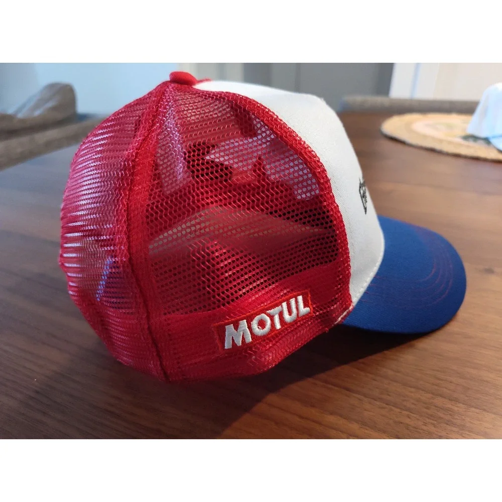 Glickenhaus Racing Trucker Hat Red White Blue Snapback Motul Sponsor‎ Cap